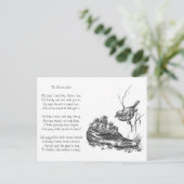 Mutter Robin und ihre Babys in einer Schuhe Postkarte (Stehend Vorderseite)