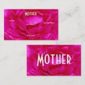 Mutter Rosa Visitenkarte (Vorne/Hinten)