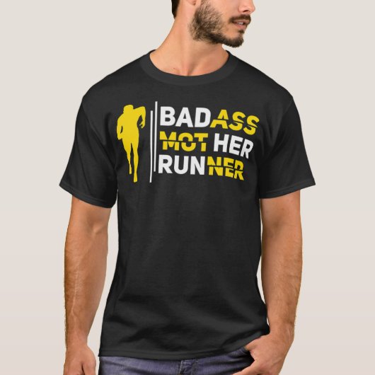 Mutter Runner Funny Running Mama Joggen Geschenk m T-Shirt (Vorderseite)