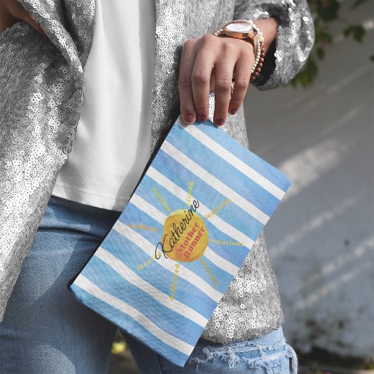 Mutter Runner Yellow Sunshine Wasserfarbe Custom Zubehörtasche