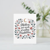 Mütter säen Samen endloser Möglichkeiten Postkarte (Stehend Vorderseite)