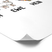 Mutter Schaf Henne Tee Lustiger Witz Spruch Zitat Poster (Ecke)