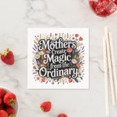 Mütter schaffen Magie aus dem Gewöhnlichen Serviette (Beispiel)