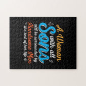 Mutter schenkt eine Frau mit allem Sohn Puzzle (Horizontal)