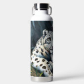 Mutter Schneeleopard und Cub in den Bergen Trinkflasche (Vorderseite)