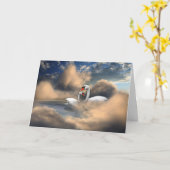 Mutter-Schwan Karte (Gelbe Blume)