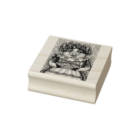 MUTTER SCHWEINS ACORN PIE RUBBER-BRIEFMARKE GUMMISTEMPEL (Stempel)