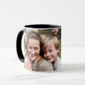 Mutter Script Herz dankbar jeden Augenblick Foto Tasse (Vorderseite Links)