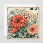 Mutter Segnungen: Herzwärmenwünsche Feiertagskarte (Vorne/Hinten)