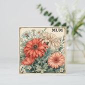 Mutter Segnungen: Herzwärmenwünsche Feiertagskarte (Stehend Vorderseite)