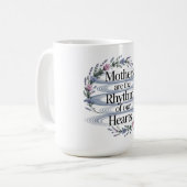 Mütter sind der Rhythmus unserer Herzen Kaffeetasse (Vorderseite Links)