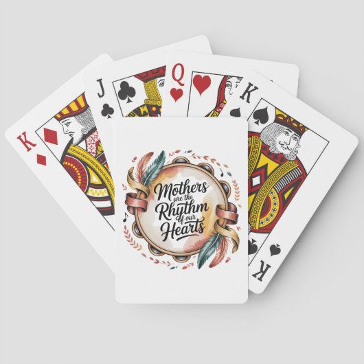 Mütter sind der Rhythmus unserer Herzen Spielkarten (Rückseite)