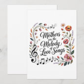 Mütter sind die Melodie der Liebeslieder Einladung (Vorne/Hinten)