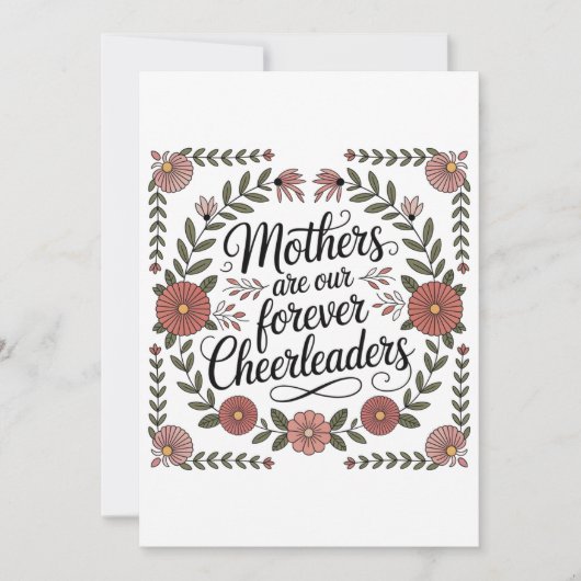Mütter sind unsere ewigen Cheerleader Einladung (Vorderseite)