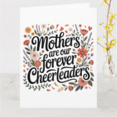 Mütter sind unsere ewigen Cheerleader Karte (Gelbe Blume)
