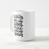 Mütter sind wie Knöpfe... Kaffeetasse (Vorderseite Links)