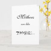 MÜTTER SIND WIE ZOMBIES… KARTE (Gelbe Blume)