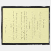 Mutter/Sohn-Liebe-Meldung Fleece-Decke Fleecedecke (Vorderseite (Horizontal))