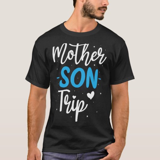 Mutter Sohn Reise Sommerferien Familienurlaub Ausf T-Shirt (Vorderseite)