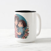 Mutter&Sohn Zweifarbige Tasse (VorderseiteRechts)
