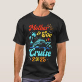 Mutter Son Cruise 2025 Familie Matching Trip Mama T-Shirt (Vorderseite)