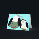 Mutter Son Penguins Geburtstag Karte<br><div class="desc">Erstellt dieses Stück mit Ölstift und digital bearbeitet. Original Kunst von Deborah Miller.</div>