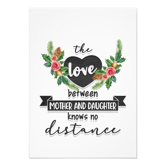 Mutter spendet die Liebe zwischen Mutter und Tocht Fotodruck (Vorne)