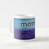 "Mutter" - Sprachen Kaffeetasse (Vorderseite Links)