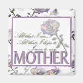 Mutter Square Magnet (Vorne)