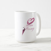 Mutter Stark Krebsbewusstsein Tasse – Inspirierend (VorderseiteRechts)