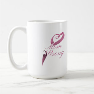 Mutter Stark Krebsbewusstsein Tasse – Inspirierend