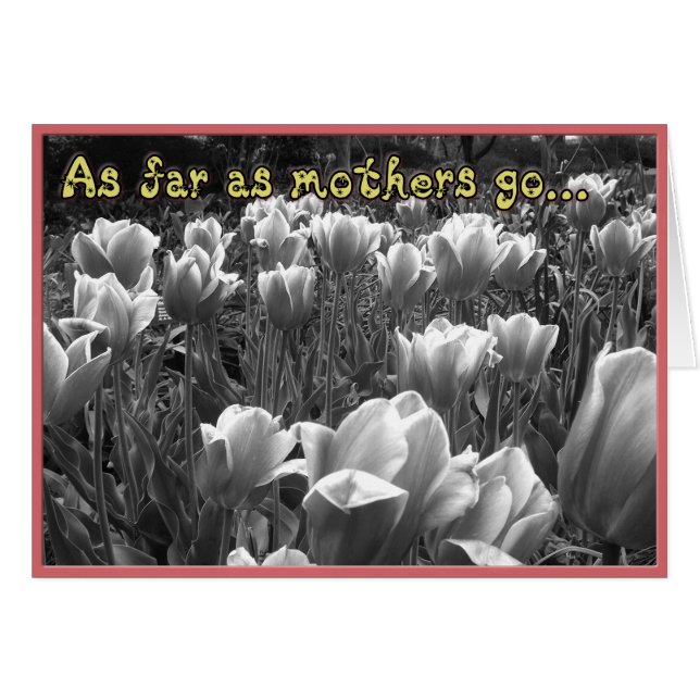 Mutter steht die Karte aus. (Vorderseite (Horizontal))