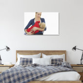 Mutter stillen ihr Baby. Leinwanddruck (Insitu (Schlafzimmer))