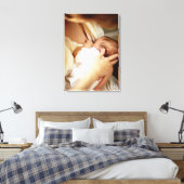 Mutter stillende Babyfrau (1-3 Monate) Leinwanddruck (Insitu (Schlafzimmer))