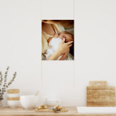 Mutter stillende Babyfrau (1-3 Monate) Poster (Küche)