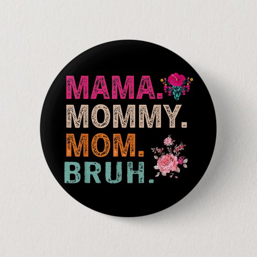 Mutter Substantiv Definition Lustige Mama Mutterta Button (Vorderseite)