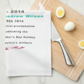 Mutter-Tag 2014 - 100-jährige Feier Küchentuch (Viertel Falte)