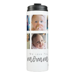 Mutter Tag 6 Foto Kollage Thermal Tumbler Thermosbecher