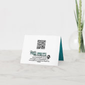 Mutter-Tag - ADDIEREN Sie IHR FOTO - blaue Karte (Rückseite)