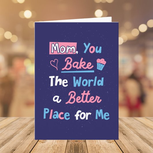 Mütter Tag Backquote Bäcker Mama Koch Karte