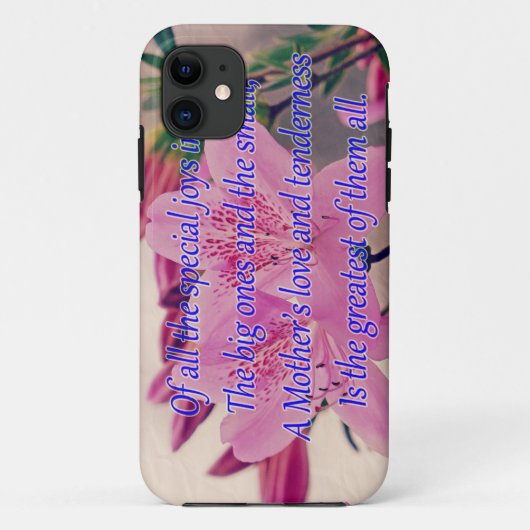 Mütter Tag-besondere Freude Case-Mate iPhone Hülle (Rückseite)