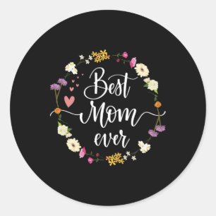 Mütter Tag Beste Mama je Geschenke von Tochter Soh Runder Aufkleber