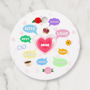 Mütter Tag Beste Mama Word Wolken Königin Kronen L Geschenkanhänger