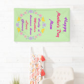 Mütter Tag Blume und Schmetterlinge Custom Banner (Insitu)