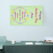 Mütter Tag Blume und Schmetterlinge Custom Banner (Messeveranstaltung)