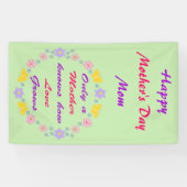 Mütter Tag Blume und Schmetterlinge Custom Banner (Horizontal)