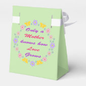 Mütter Tag Blume und Schmetterlinge Custom Geschenkschachtel (Rückseite)
