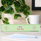 Mütter Tag Blume und Schmetterlinge Custom Namensplakette