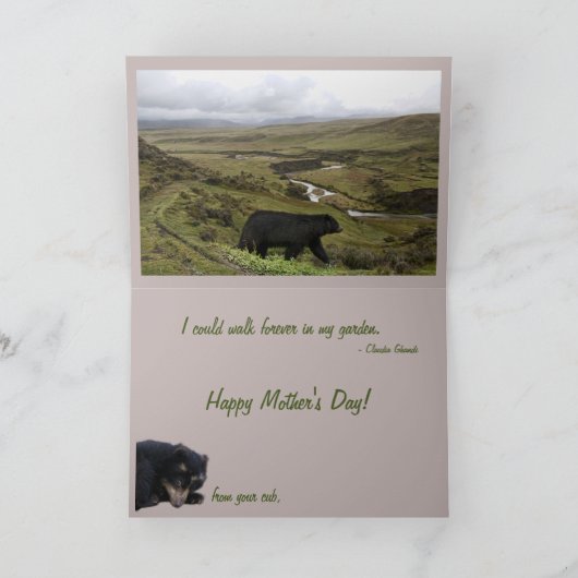 Mutter-Tag Bubu Karte (Innenseite)