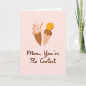 Mütter Tag Coolste Mama Funny Zitat Karte (Vorderseite)